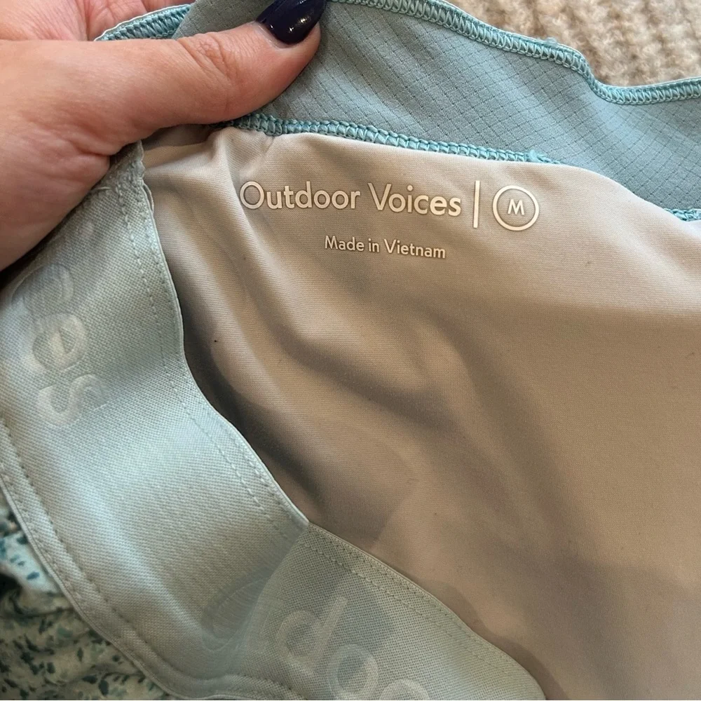 Outdoor Voices Light Blue Relay Athletic Shorts_4